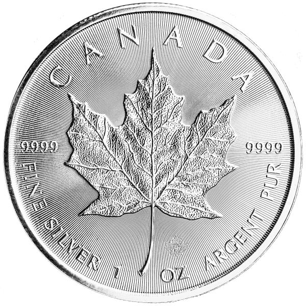 1 oz Silver Maple Leaf (Random Date)