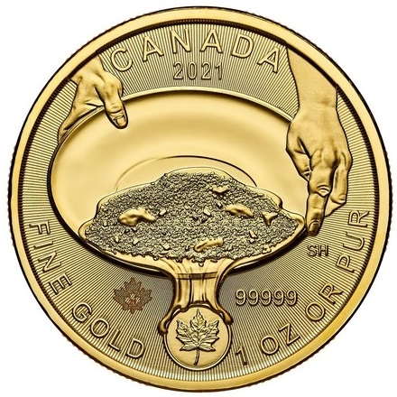 2021 1 oz .99999 Klondike Gold Rush
