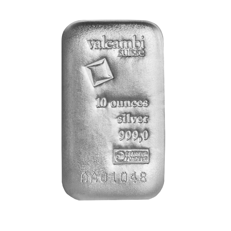 10 oz Silver Bar Valcambi
