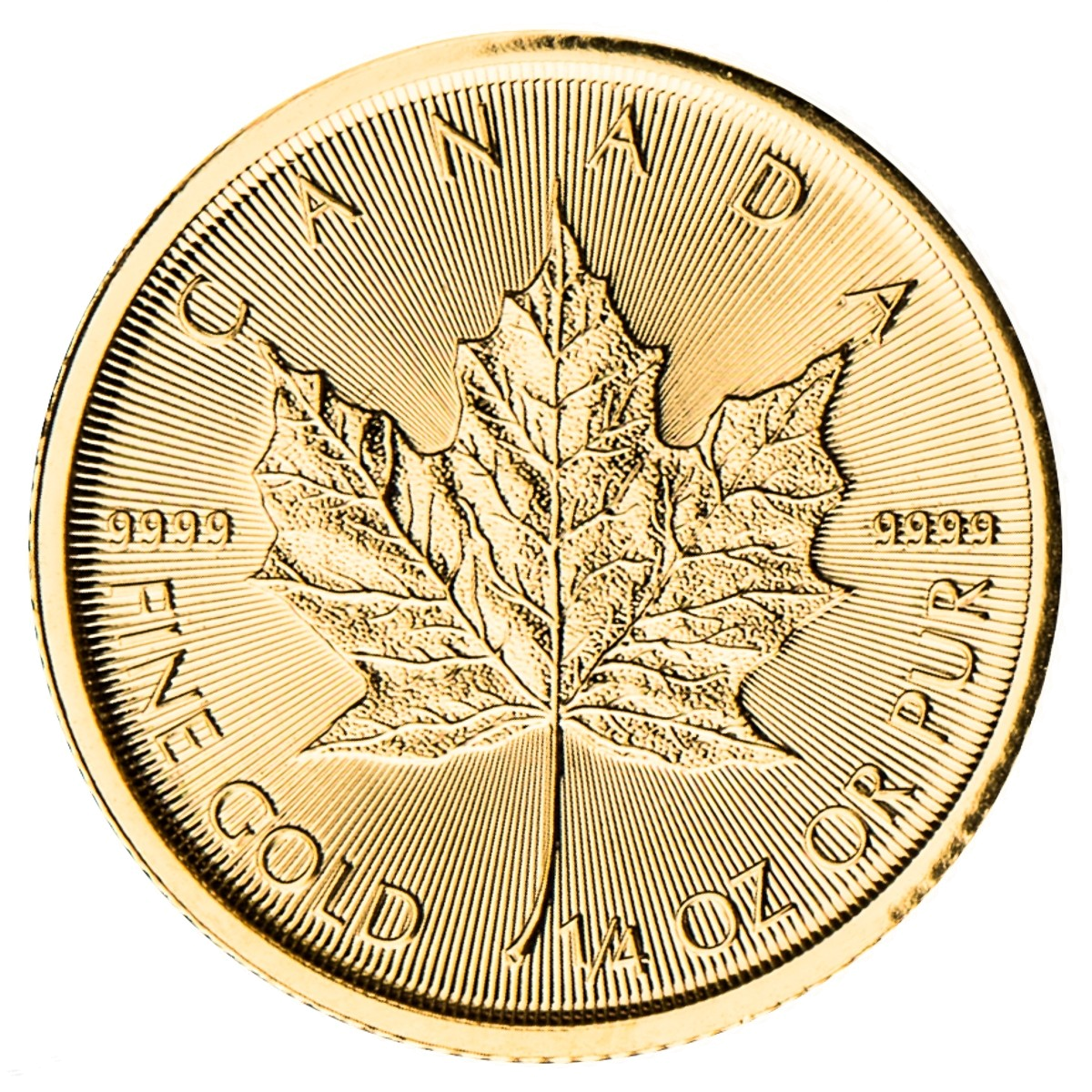 1/4 oz Canadian Gold Maple Leaf Coin