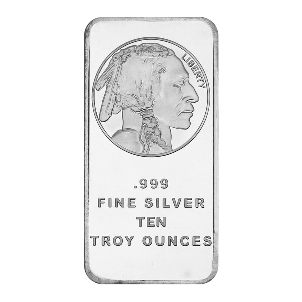 10 oz Silver Bar (Approx. 4 Week Delivery)