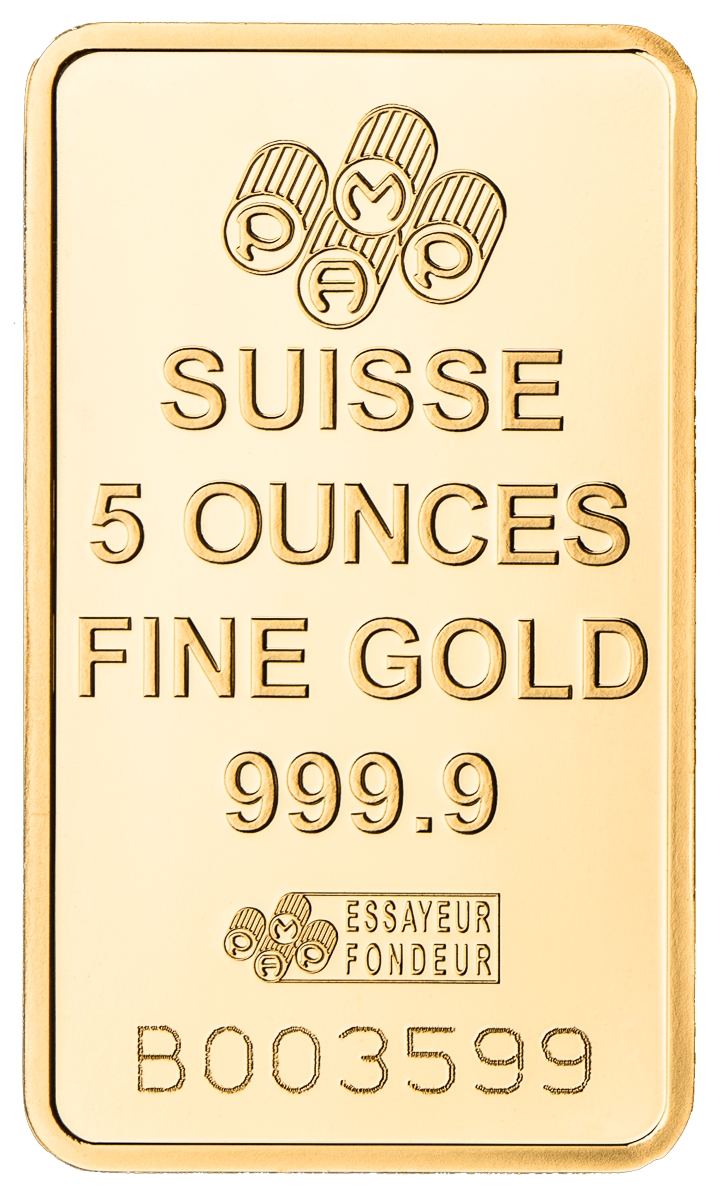 5 oz Gold Bar (Assorted Refiners)