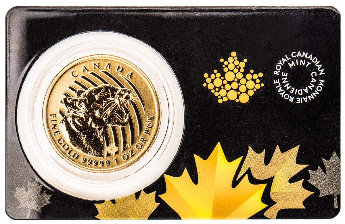 1 oz Gold Cougar Call of the Wild 2015
