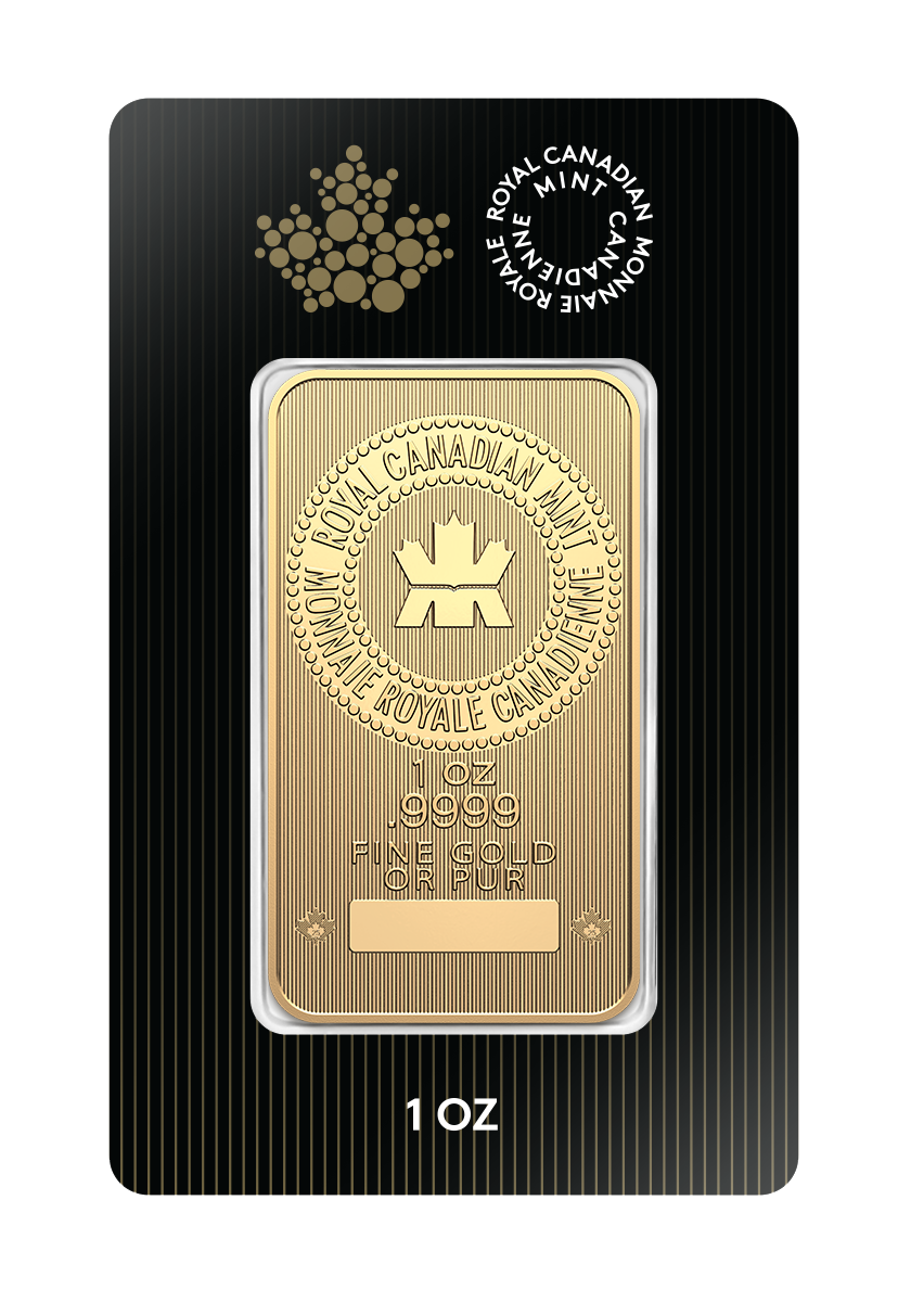 1 oz Gold Bar Royal Canadian Mint