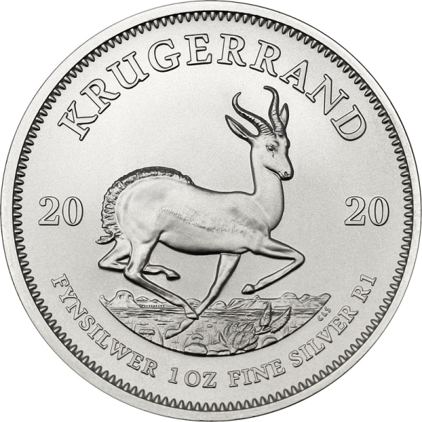 2020 1 oz South African Silver Krugerrand Coin