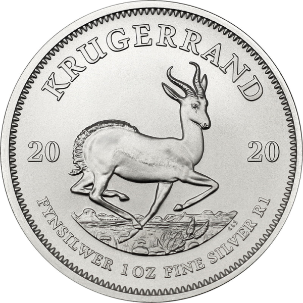 1 oz. Silver Krugerrand Border Gold