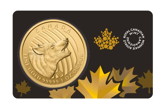 1 oz Gold Coin Call of the Wild Wolf