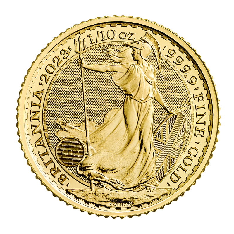 1/10 oz Gold Britannia 2023 King Charles