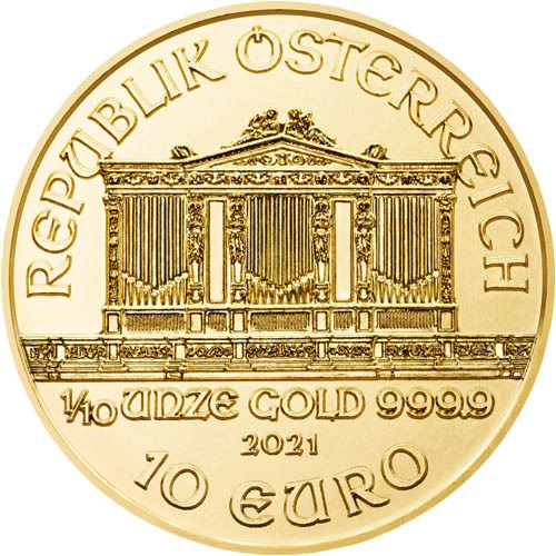 1/10 oz gold philharmonic coin