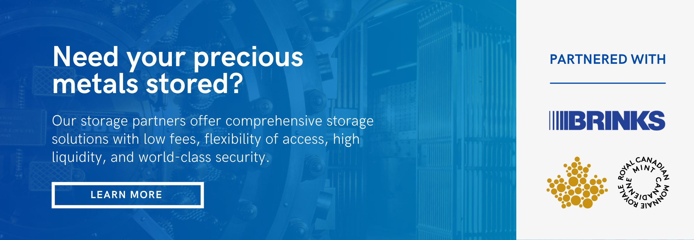 Gold and Silver Bullion Storage Canada