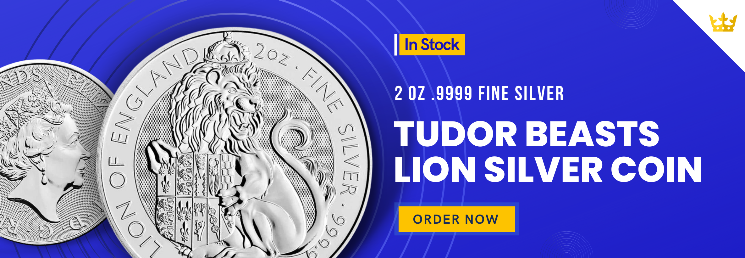 2 oz Tudor Lion Silver Coin