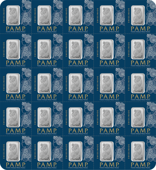 PAMP Platinum Fortuna 1g MULTIGRAM 25