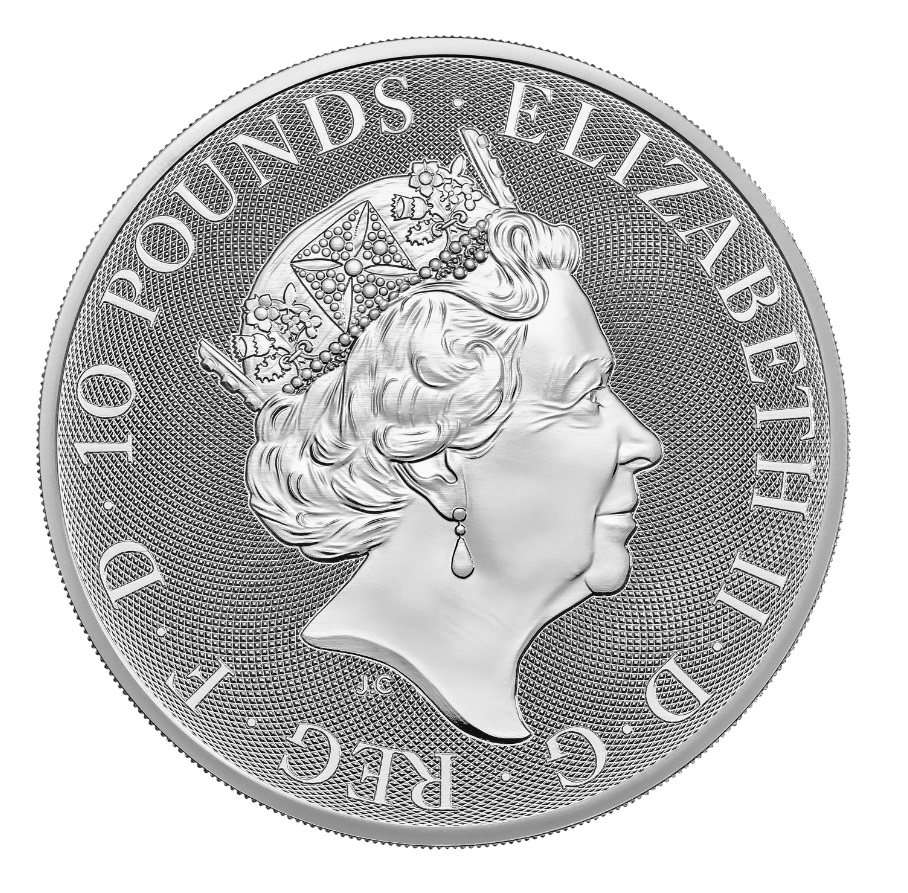 2023 Tudor Beasts Yale 10 oz Silver Coin