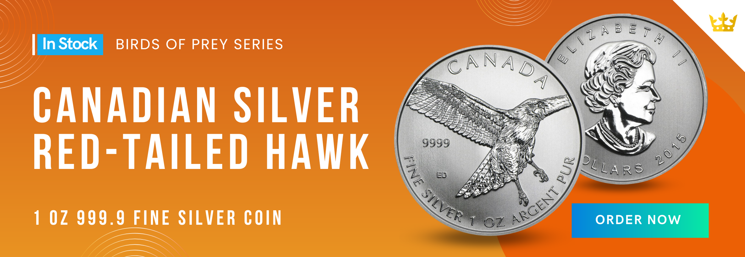 1 oz Silver Coin Red Tailed Hawk