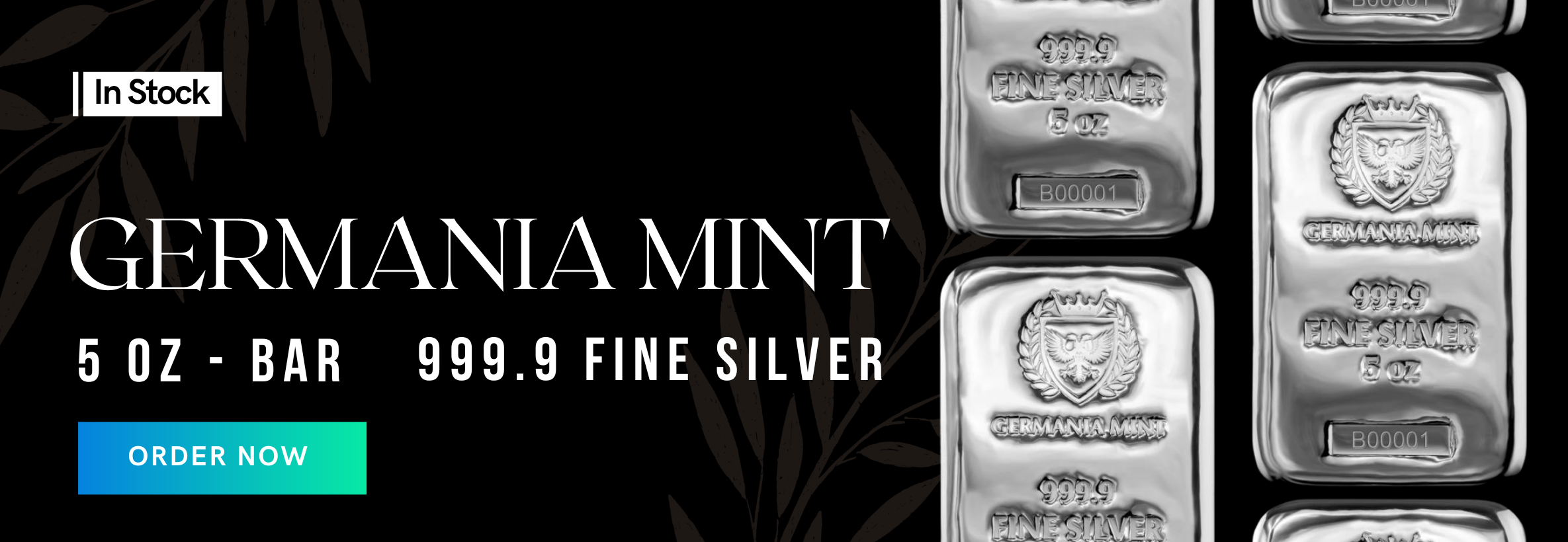 5 oz Silver Bar Germania Mint