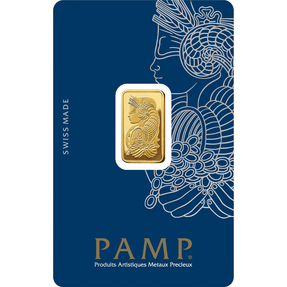 5 gram gold bar PAMP FORTUNA