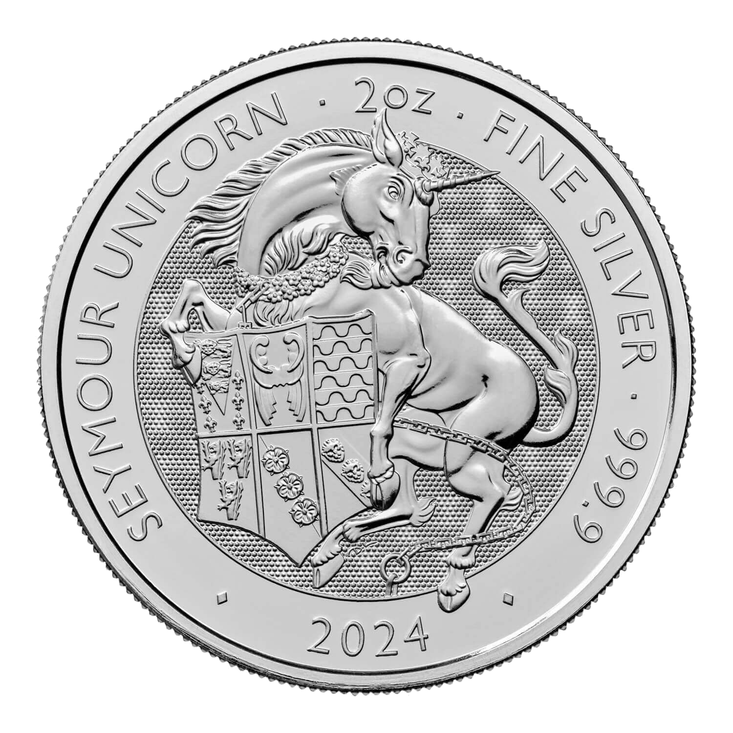 The Royal Tudor Beasts 2024 Seymour Unicorn 10oz Coin