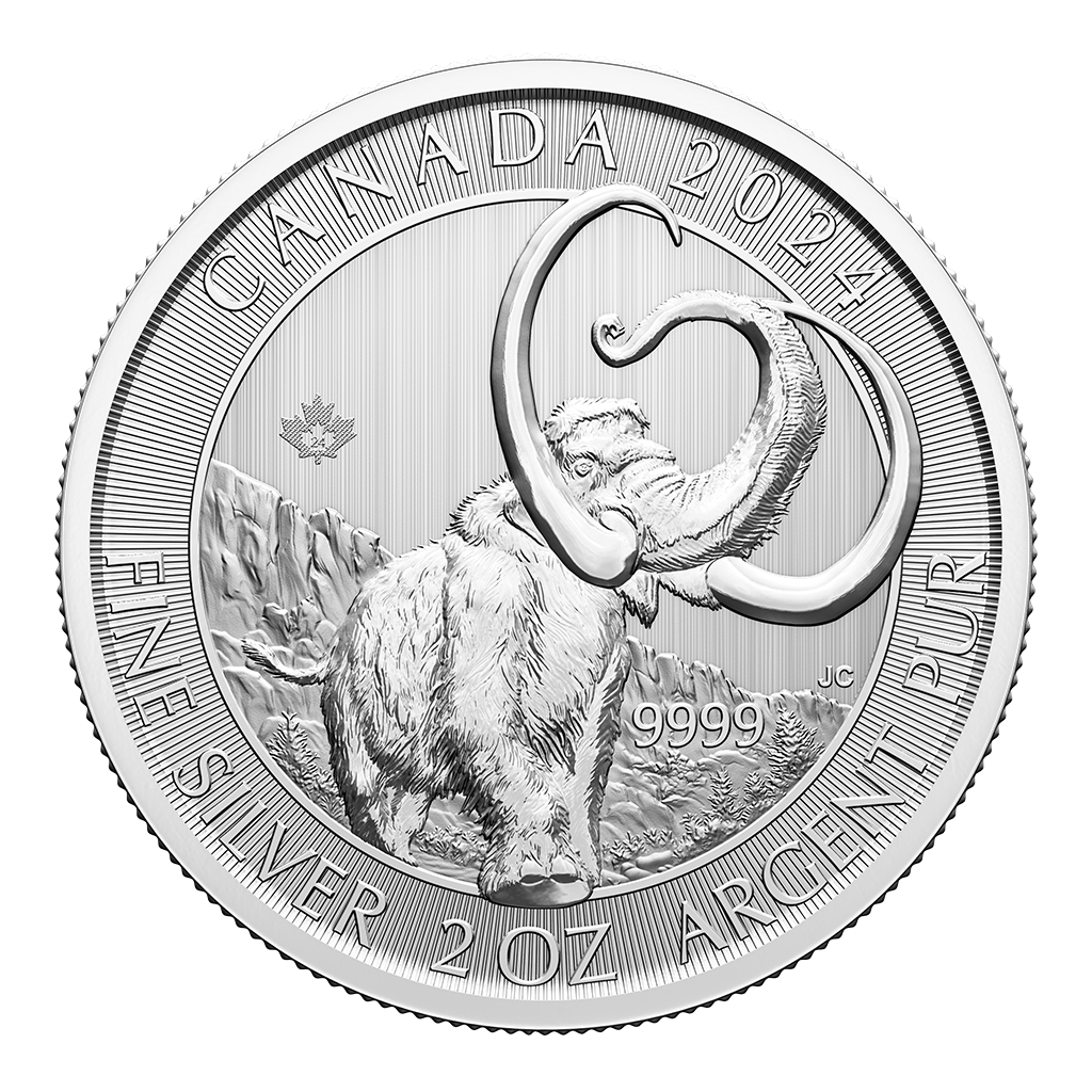 2 oz Silver Coin Woolly Mammoth 2024
