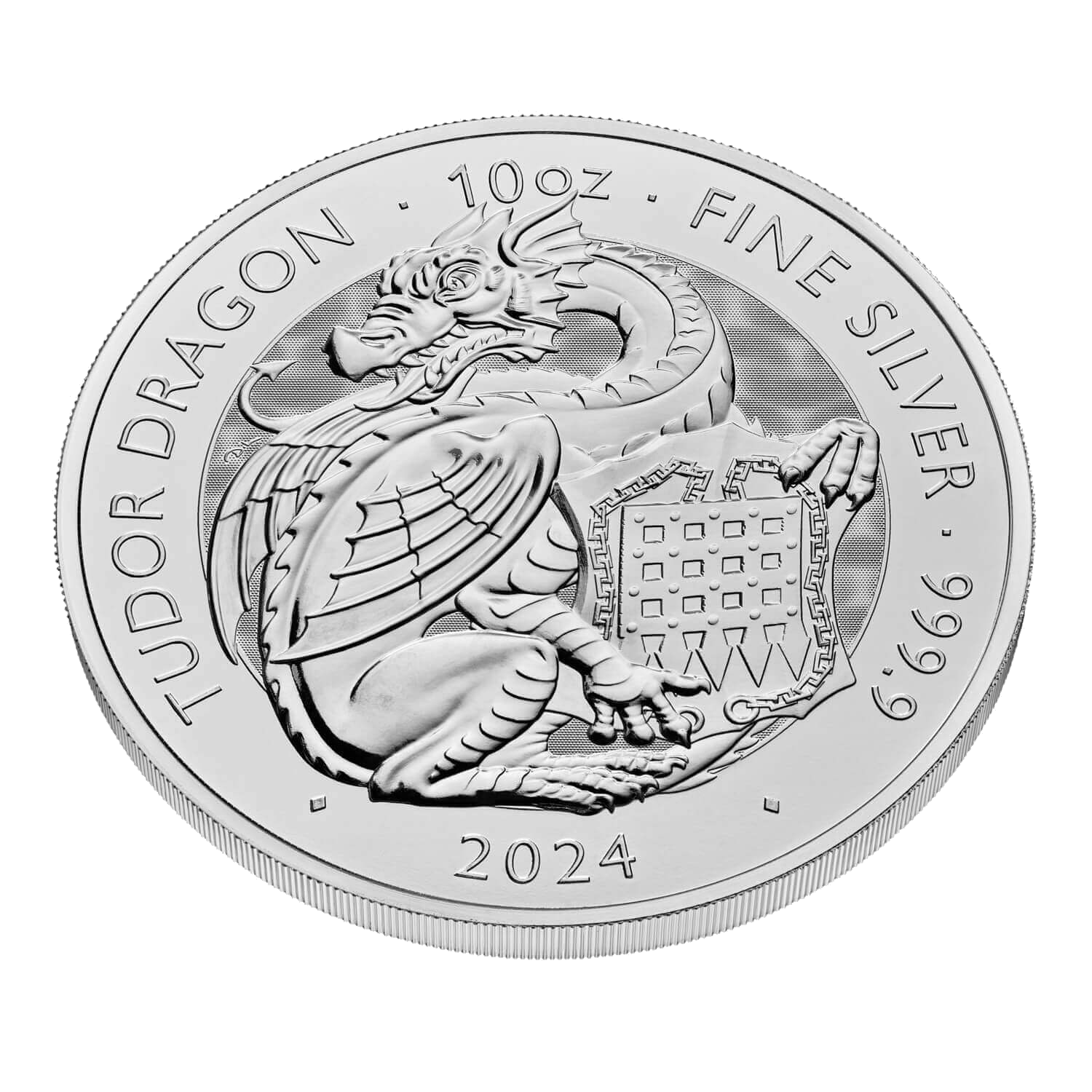 Tudor Beast Dragon 10 oz Silver Coin