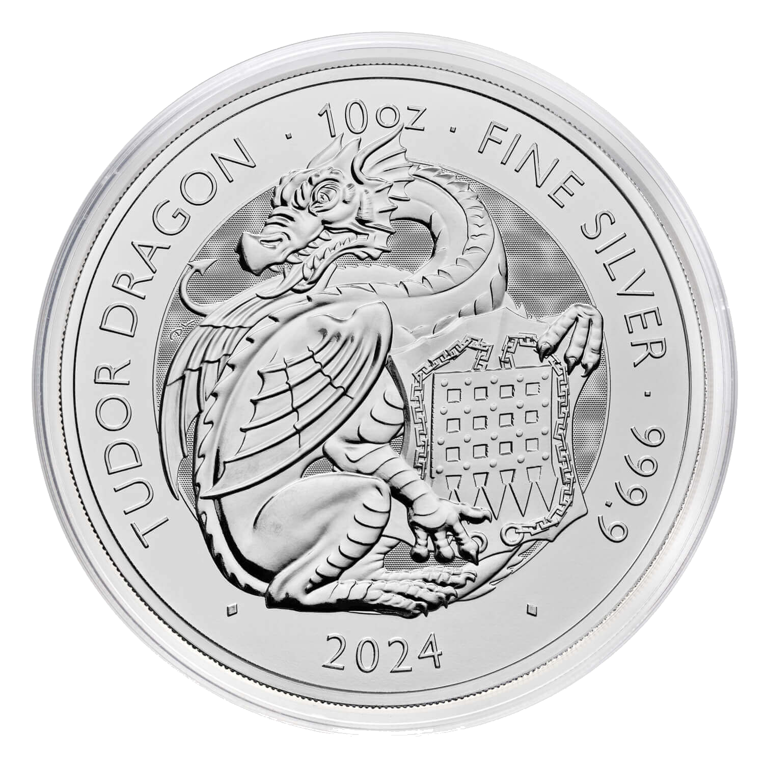 Tudor Beast Dragon 10 oz Silver Coin