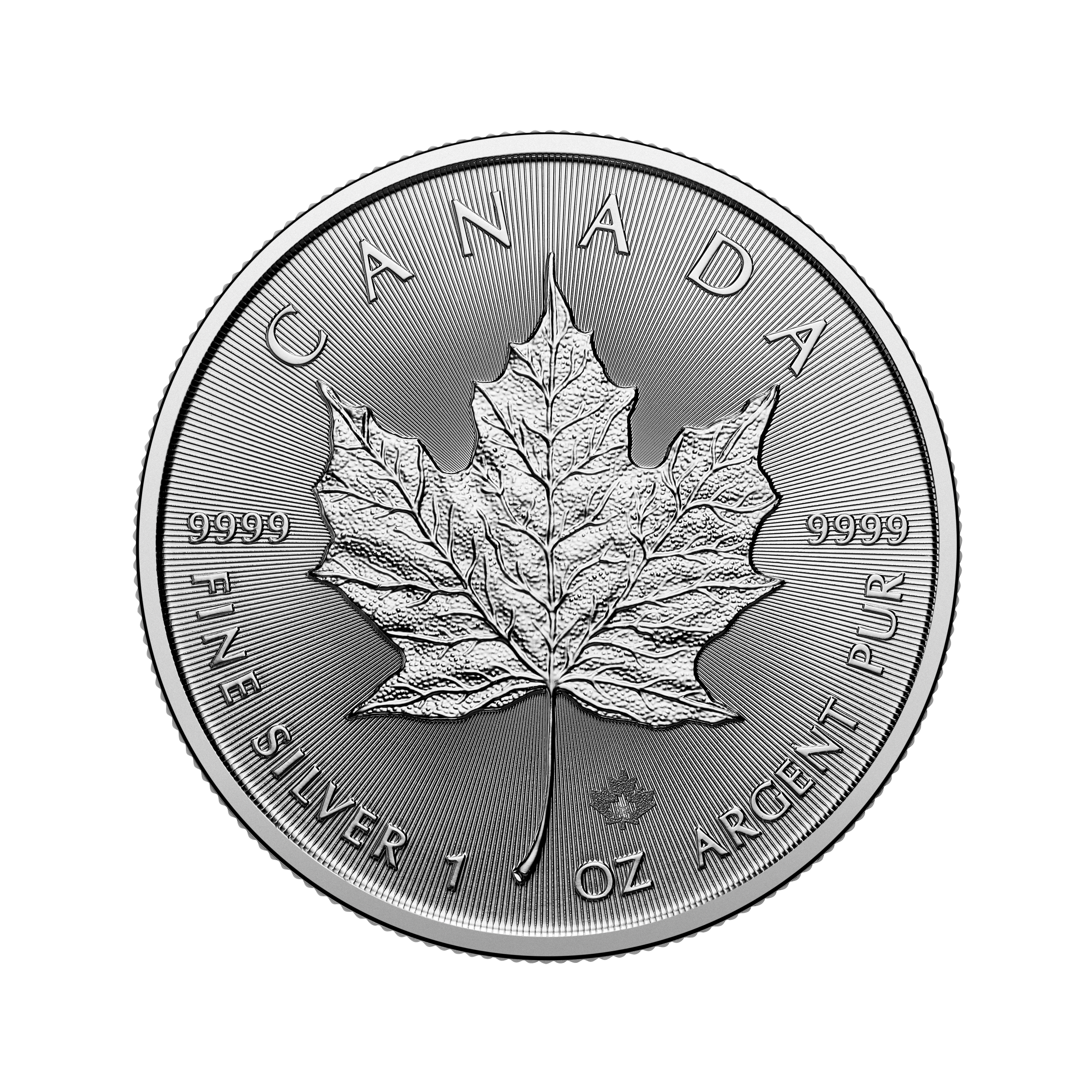 1 oz Canadian Maple Leaf Silver Coin 2026 reverse design with sugar maple leaf