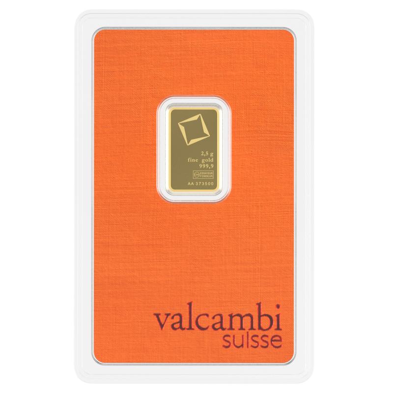 2.5 gram Gold Bar